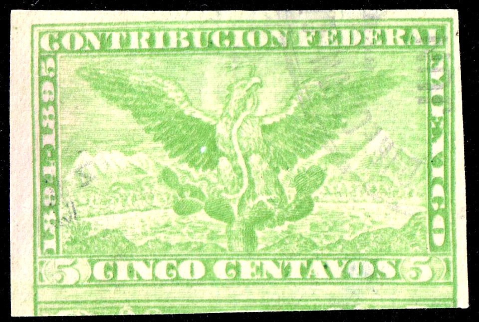 Mexico 1894-1895 revenue federal contribution 114a