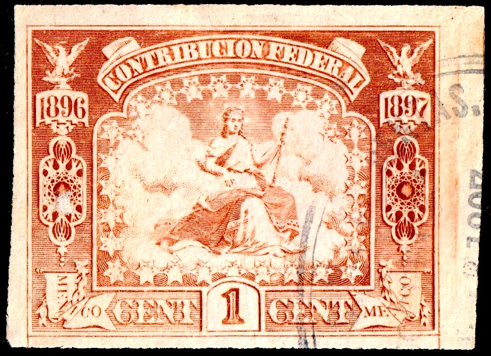Mexico 1896-1897 revenue federal contribution 124