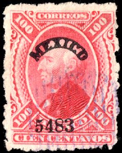 Mexico 1881 100c used Sc122