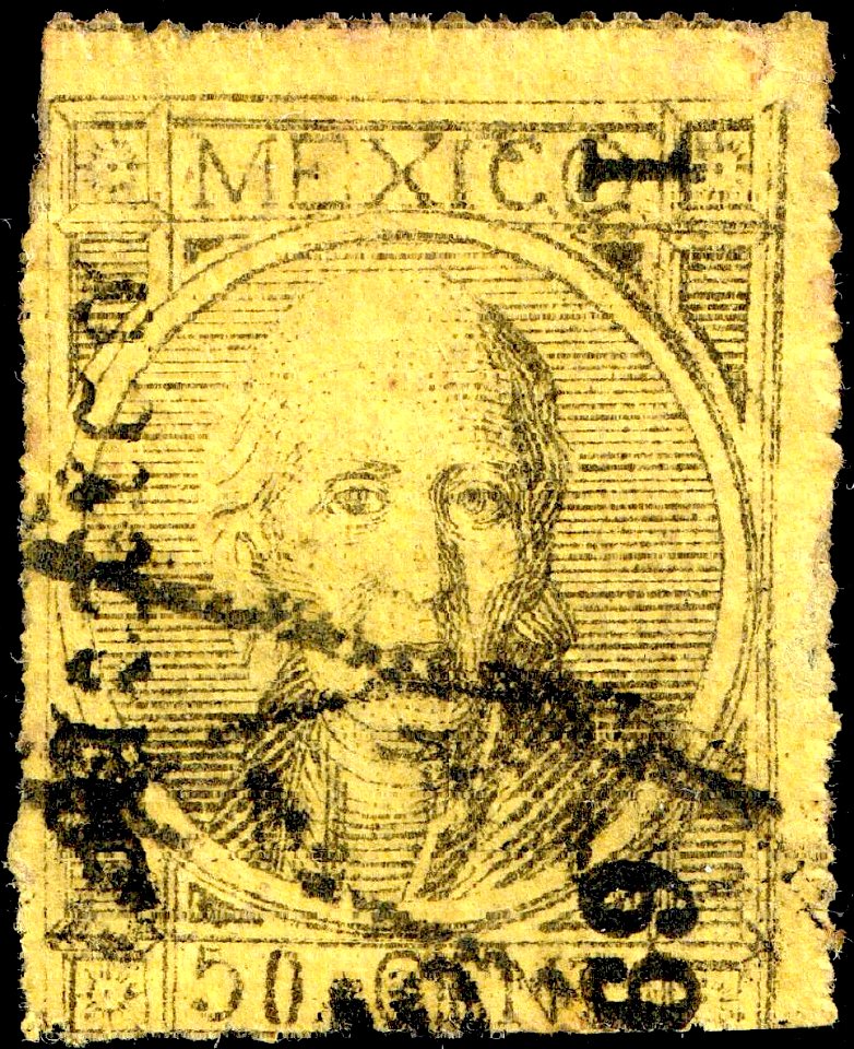 Mexico 1868 50c Sc55 used 69