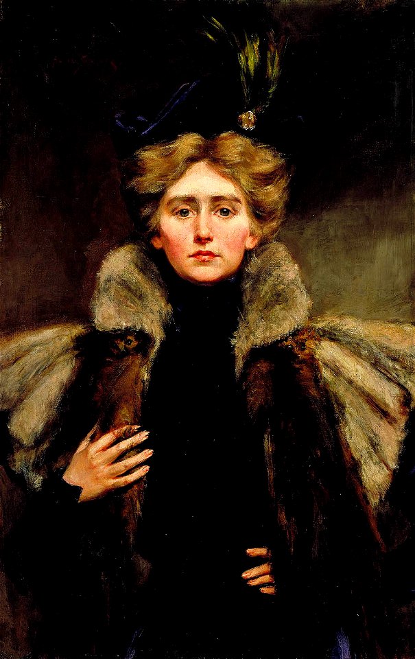 Natalie Barney in Fur Cape
