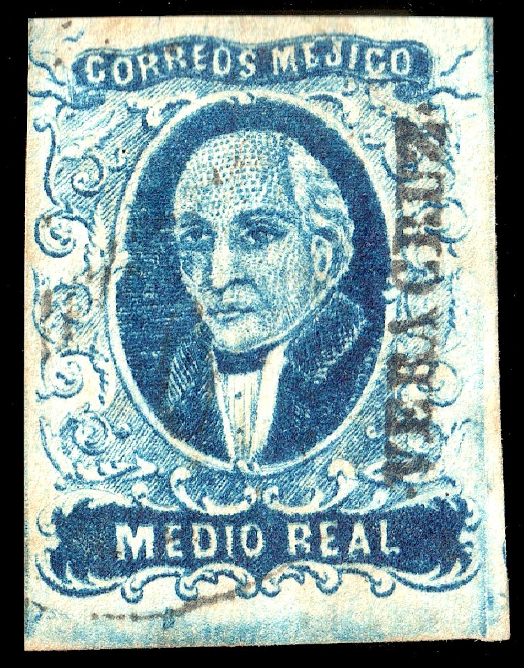 Mexico 1856 medio real Sc1 Vera Cruz
