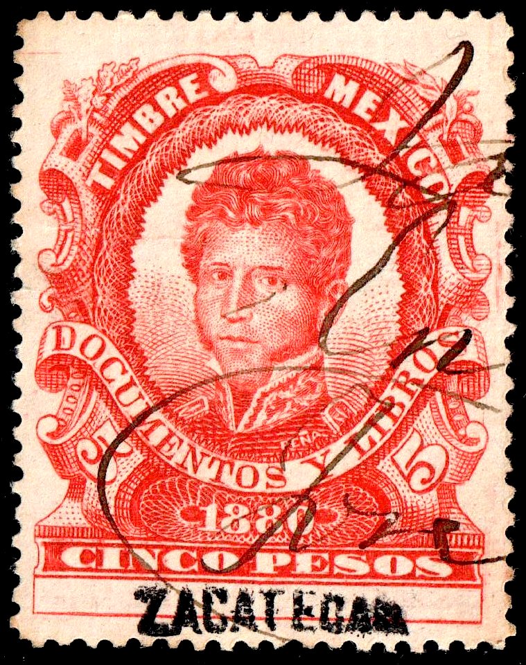 Mexico 1880 revenue F79 Zacatecas