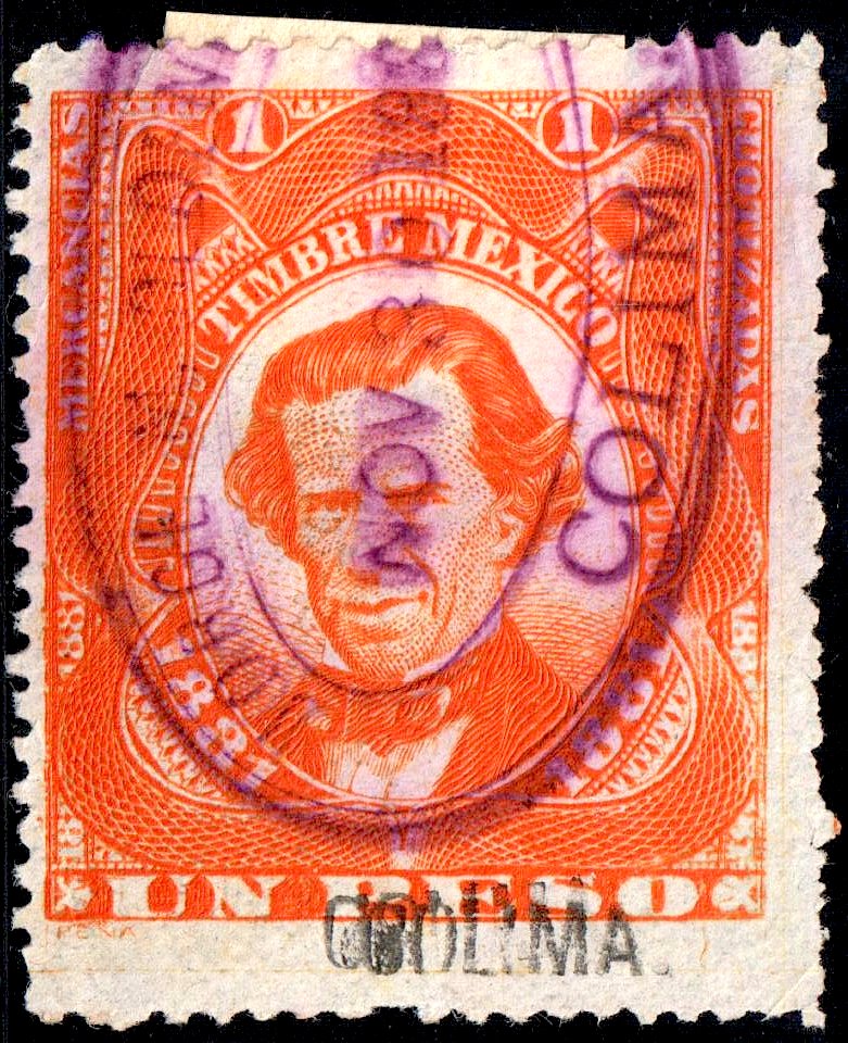 Mexico 1881 documents revenue F87A Colima