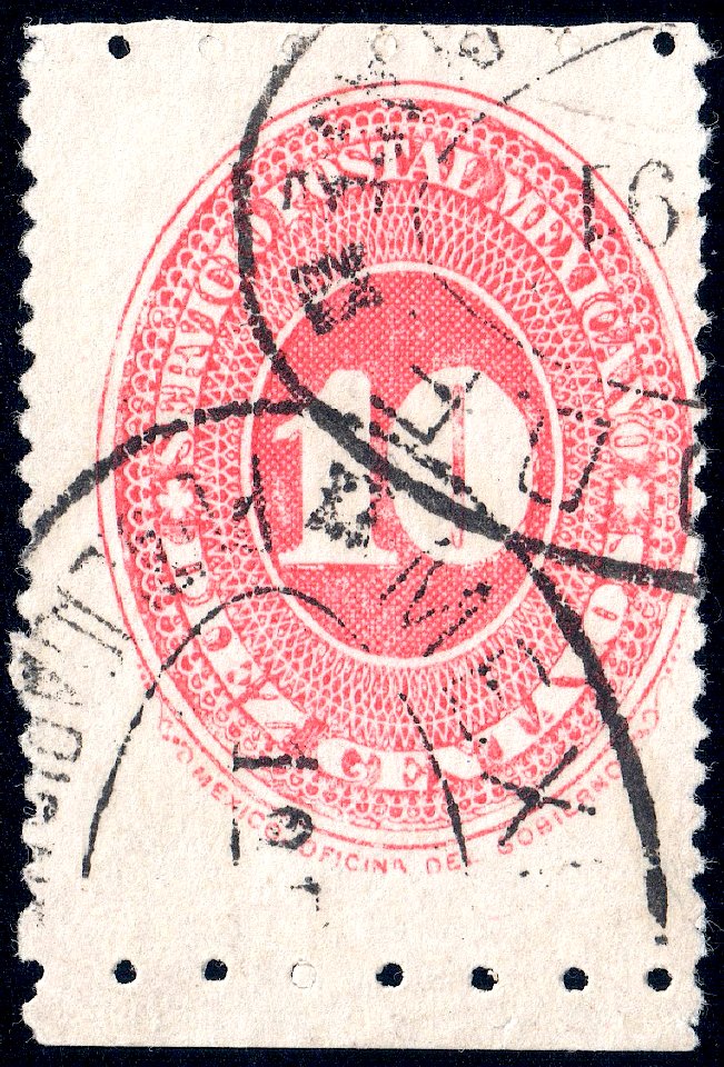 Mexico 1887 10c Sc194F used