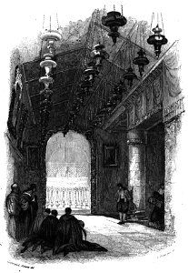 Nativity church, Illustration for La Terre-Sainte et les lieux illustrés par les apôtres, by Adrien Egron, 1837 (44)
