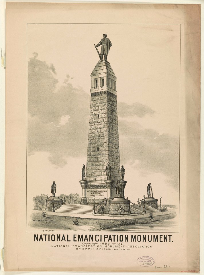 National emancipation monument - Childs, Chicago. LCCN2003670712