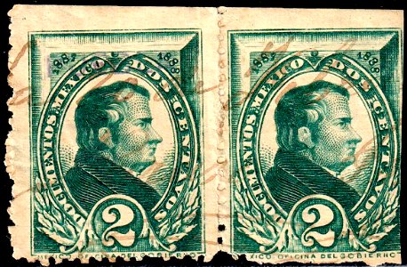 Mexico 1887-88 documents revenue F147 pair