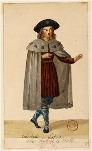 Meyerbeer - Robert le Diable - costumes par Eugène Du Faget - 5. Raimbaut (Marcelin-Léger Lafont)