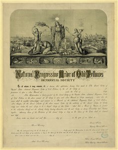 National Progressive Order of Odd Fellows, Beneficial Society LCCN2003680811