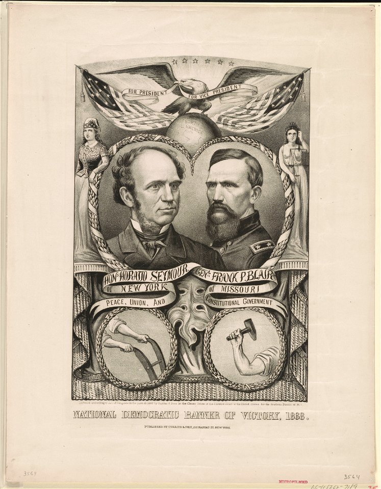 National Democratic banner of victory, 1868 LCCN2003674560