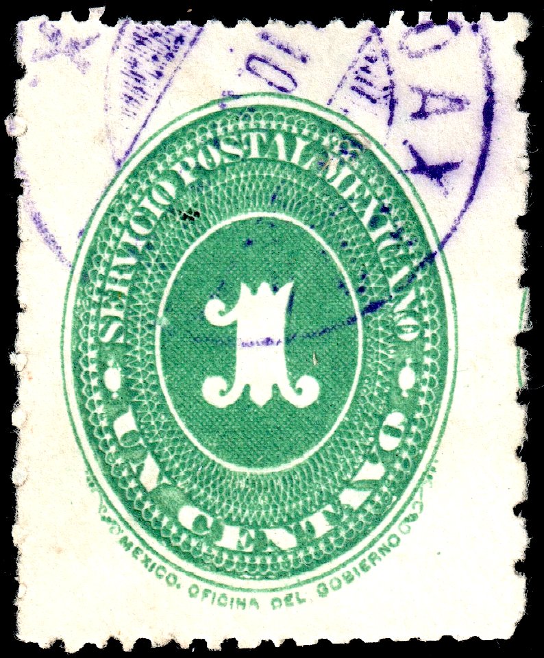 Mexico 1887 1c Sc194A used