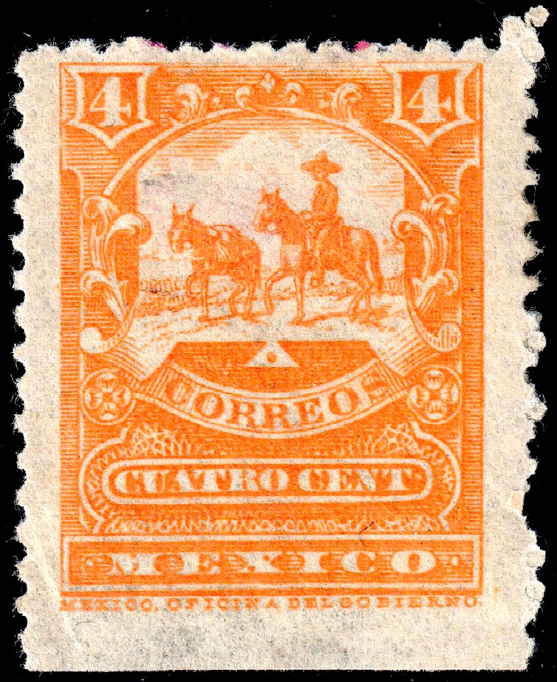 Mexico 1897-1898 4c perf 12 Sc271 unused