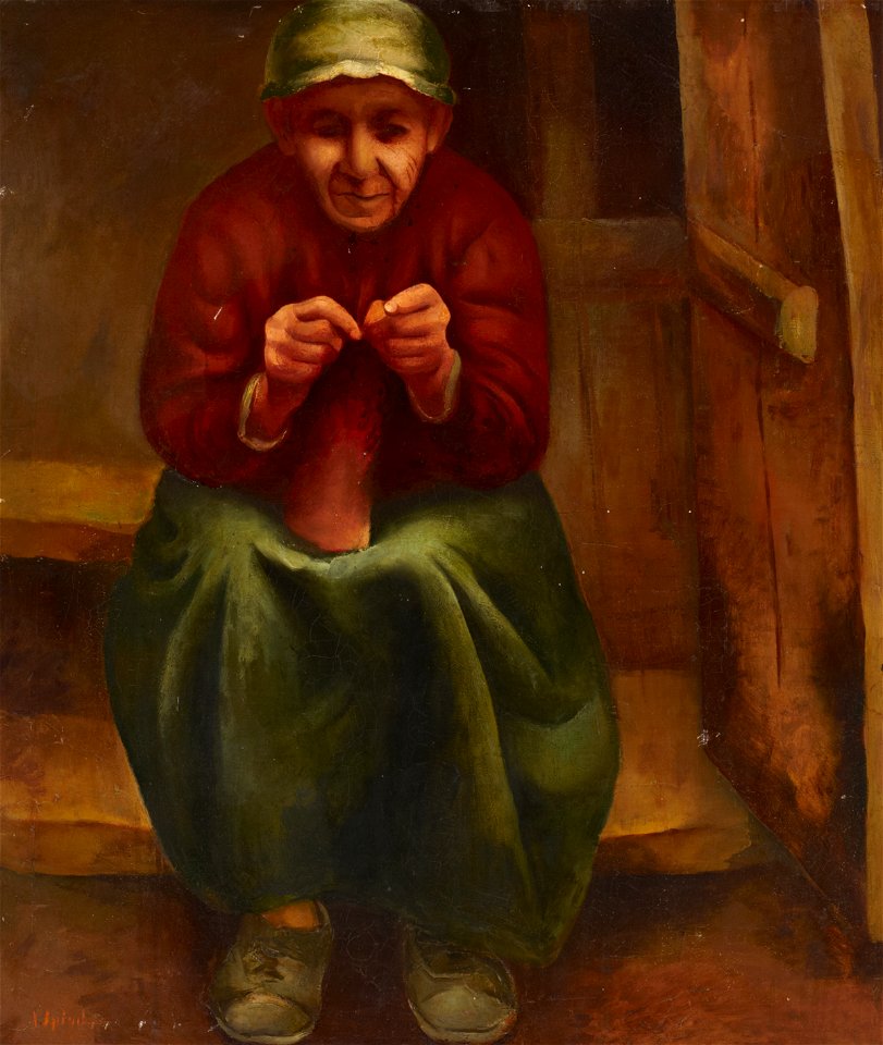 Natan Szpigel Woman knitting