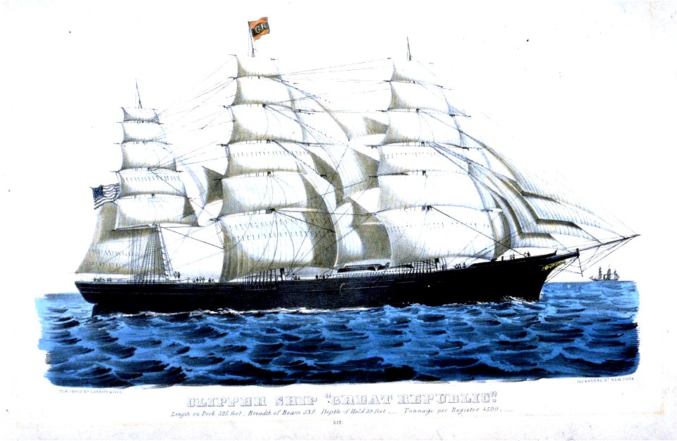 Nathaniel Currier - Clipper Ship Great Republic