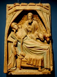 Nativity alabaster MNMA Cl23755
