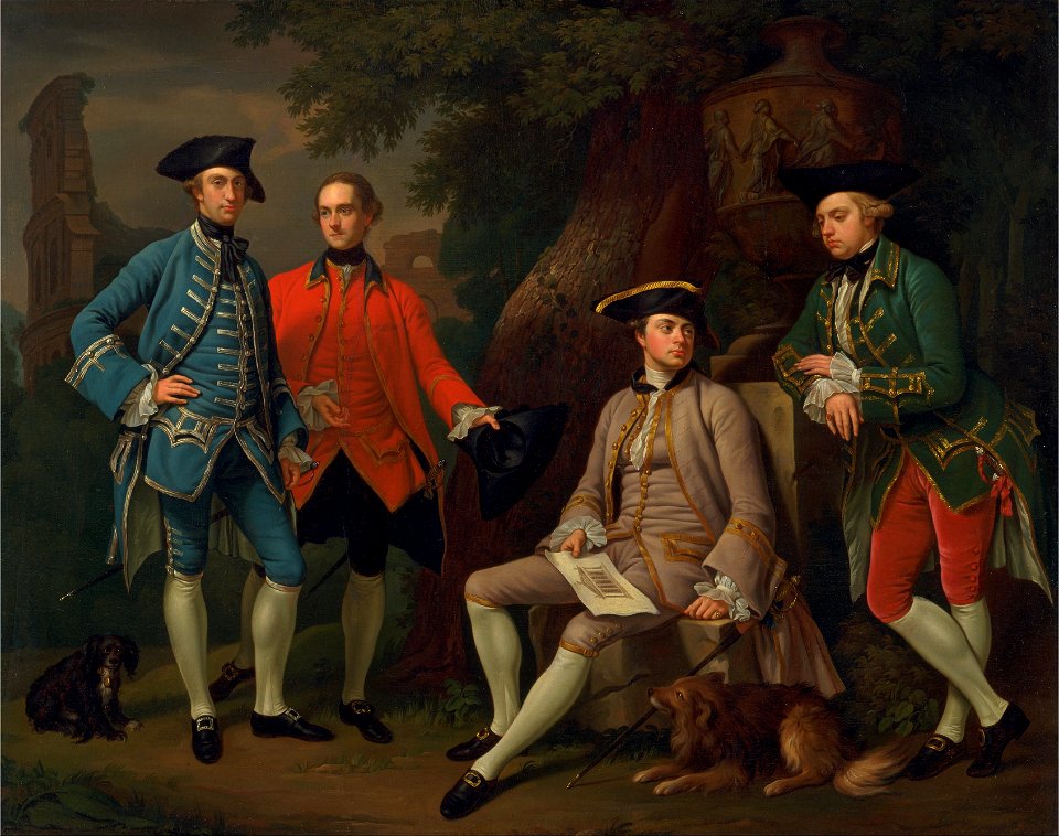 Nathaniel Dance-Holland - James Grant of Grant, John Mytton, the Hon. Thomas Robinson, and Thomas Wynne - Google Art Project