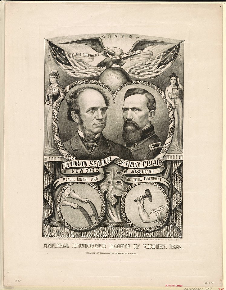 National Democratic banner of victory, 1868 LCCN2003674560