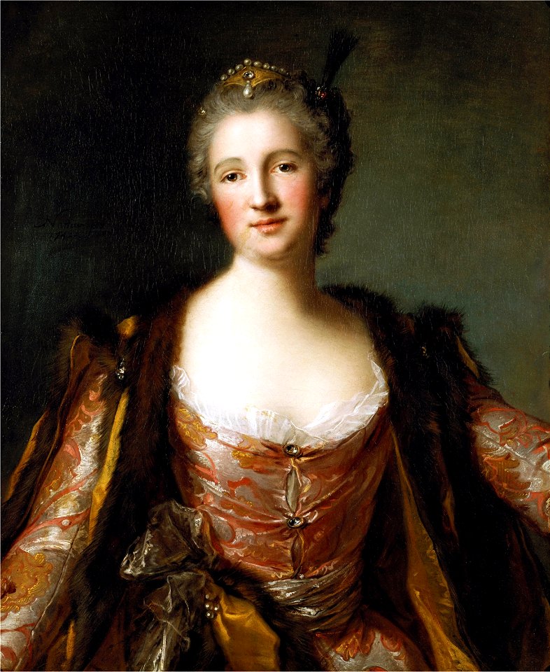 Jean Marc Nattier - Portrait de Théodore Elisabeth Catherine de Besenval (1742)