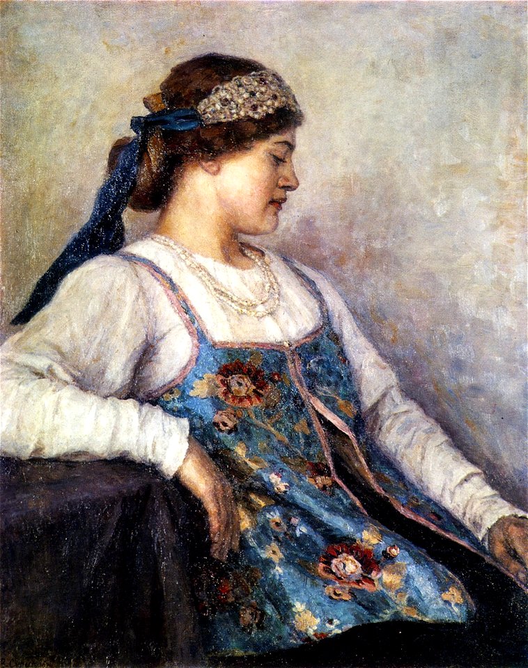 Natalia Fed. Matveeva by Surikov (1909)