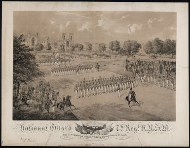National Guard 7th Reg(imen)t N.Y.S.M. - on stone by C(harles) Gildemeister, 289 Broadway N.Y. ; print by Nagel & Weingaertner N.Y. LCCN2002712366