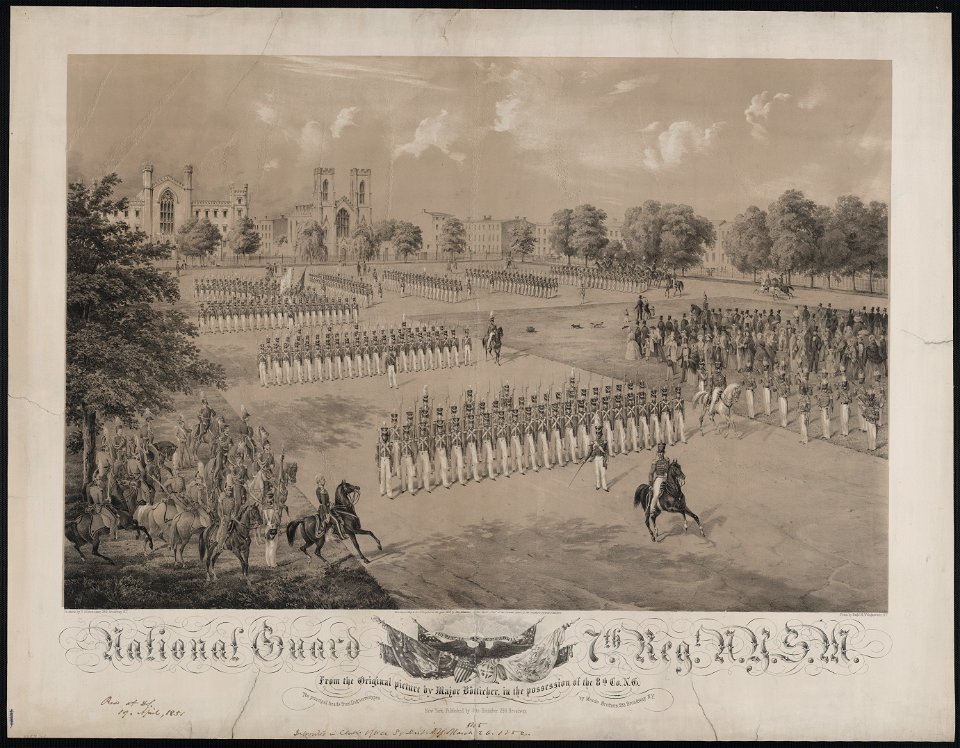 National Guard 7th Reg(imen)t N.Y.S.M. - on stone by C(harles) Gildemeister, 289 Broadway N.Y. ; print by Nagel & Weingaertner N.Y. LCCN2002712366