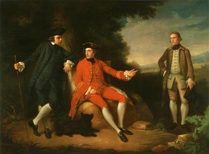Nathaniel Dance-Holland (1735-1811) - William Weddell (1736–1792), the Reverend William Palgrave (c.1735–1799), and Mr I'Anson in Rome - 446663 - National Trust