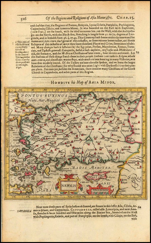 Natolia (1625-26 edition of Purchas' His Pilgrims)