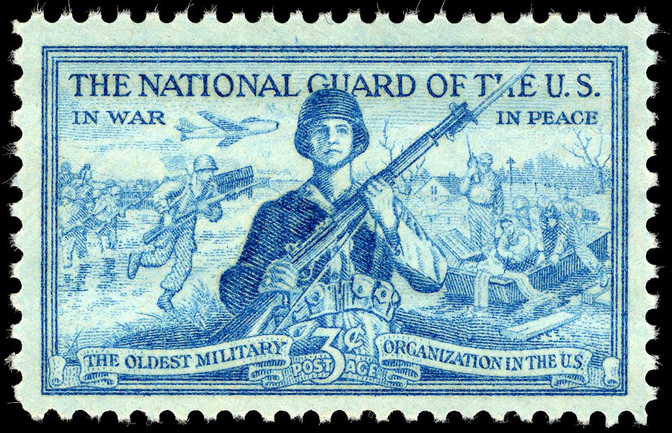 National Guard 3c 1953 issue U.S. stamp
