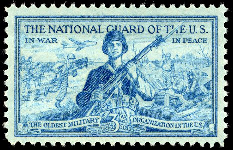 National Guard 3c 1953 issue U.S. stamp