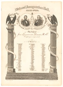National inauguration ball, March 4th 1865 - designed & drawn by Bruff ; engraved by Dempsey & O'Toole. LCCN2012647641