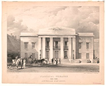 National Theatre, New York. J.W. Wallack, Esqr., lessee - Day & Haghe, lith., 17 Gate St., London ; from a drawing by R. Bengough. LCCN2003665047