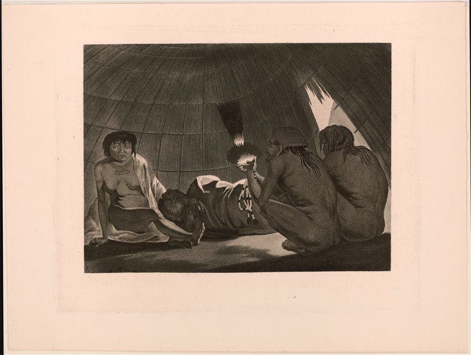 Native family in their home LCCN2004669420