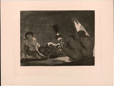 Native family in their home LCCN2004669420