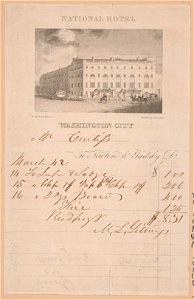 National hotel Washington City LCCN2017646650