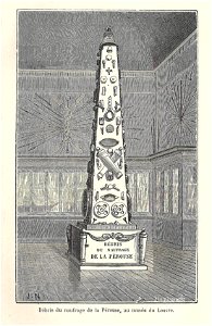 Naufrage de la Pérouse-débris exposés au Louvre-gravure