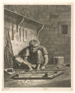 Near Eastern woodworker in his shop LCCN2003674749