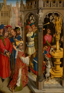 Navolger van Rogier van der Weyden - St Augustine Sacrificing to a Manichaean Idol (^) - SK-A-2057 - Mauritshuis. Free illustration for personal and commercial use.
