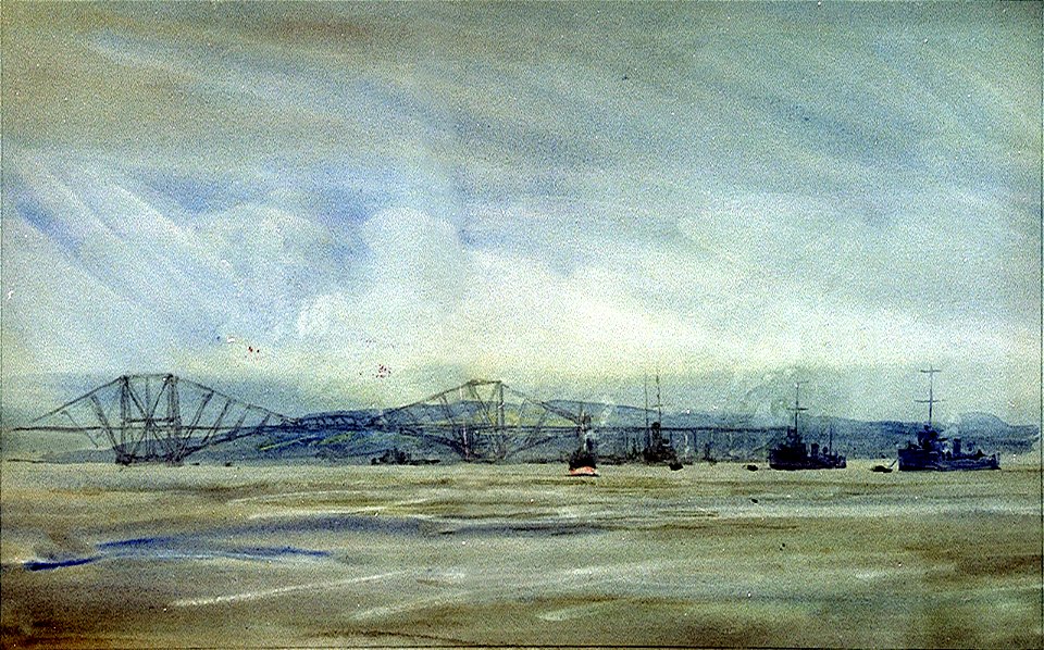 Naval vessels off the Forth Bridge RMG PV0024