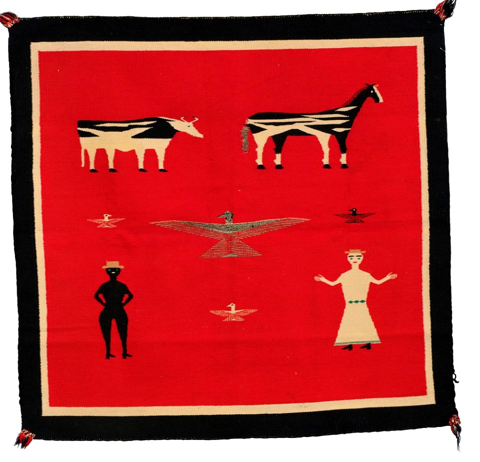 Navajo Germantown Pictorial Blanket 02