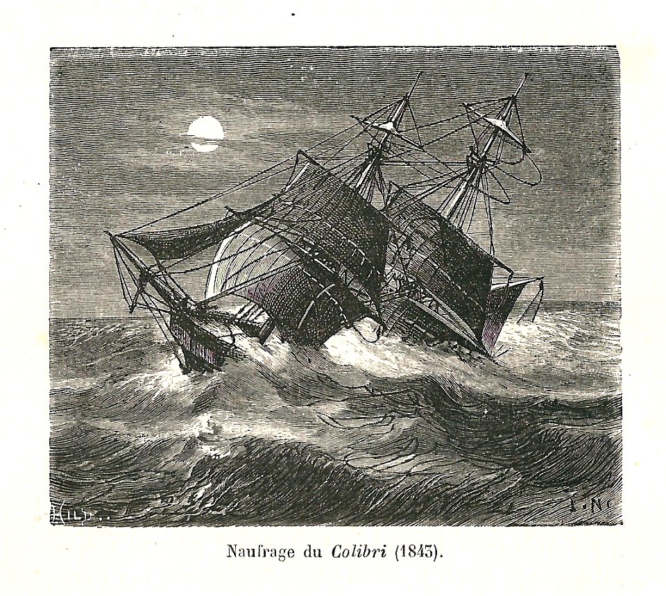 Naufrage du Colibris en 1843-gravure-0012