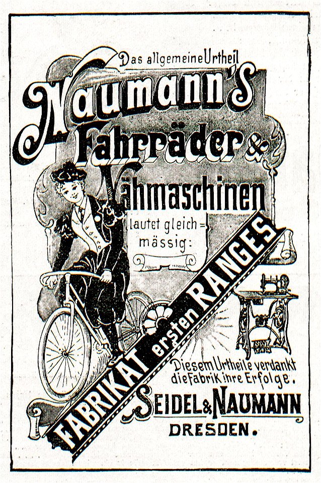Naumann's Fahrräder und Nähmaschinen, 1898