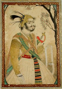 Nazar Khan of Balkh holds a garland (6124543937)