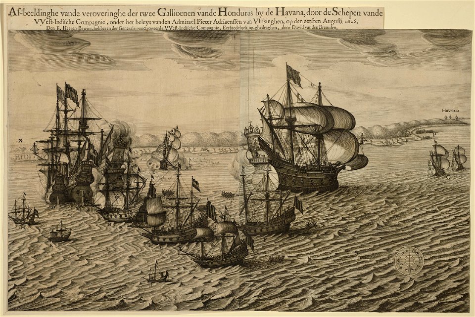 Naval engagement at Havana and Bahía de Matanzas, 1628 RCIN 722036.a