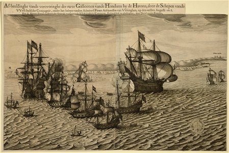 Naval engagement at Havana and Bahía de Matanzas, 1628 RCIN 722036.a