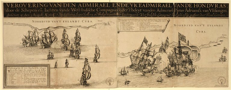 Naval engagement at Havana and Bahía de Matanzas, 1628 RCIN 722037