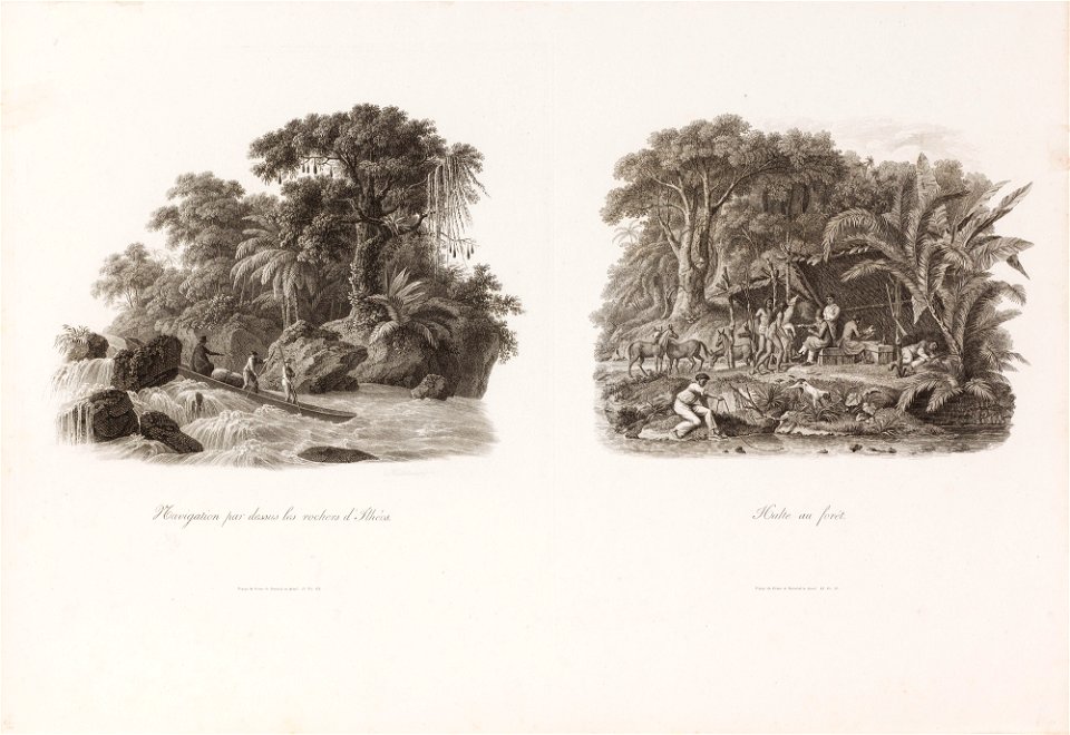 Navigation par dessus les rochers d´Ilheós, da Coleção Brasiliana Iconográfica