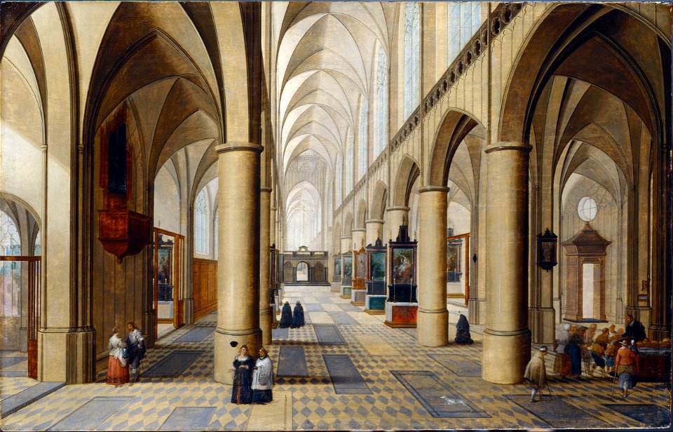 Neeffs, Peeter the elder - Interior of a Gothic Church - Google Art Project