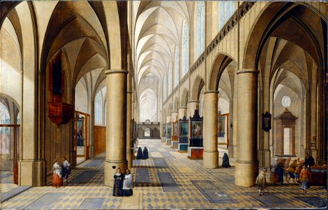 Neeffs, Peeter the elder - Interior of a Gothic Church - Google Art Project