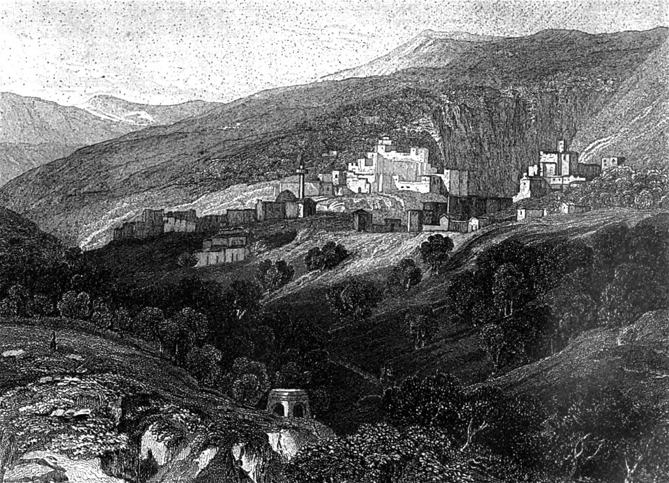 Nazareth, Illustration for La Terre-Sainte et les lieux illustrés par les apôtres, by Adrien Egron, 1837 (17)